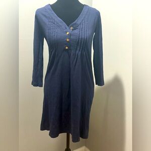 Lilly Pulitzer Amberly Navy Blue Women’s Dress Size XXS Pullover Button Top